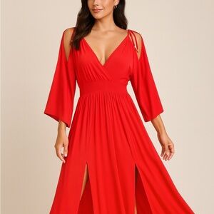 slim fit dress slacks 100% Silk Maxi Dress | Designer Resort Wear